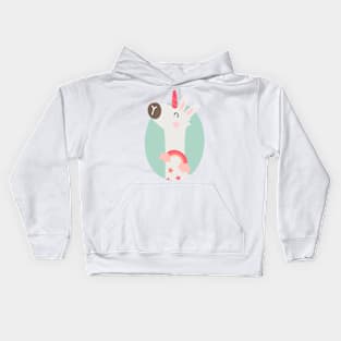 Llama unicorn Kids Hoodie